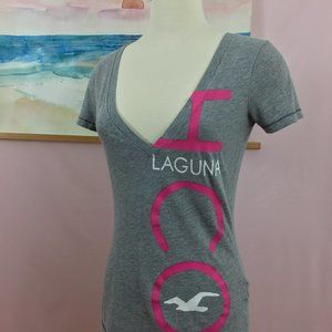 HOLLISTER LAGUNA BEACH CALIFORNIA GRAPHIC T-SHIRT